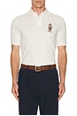 view 4 of 5 Short Sleeve Heritage Bear Polo in Deckwash White