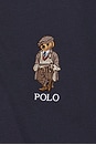 view 3 of 5 Short Sleeve Novelty Bear Polo in Faded Blue
