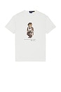 view 1 of 4 Short Sleeve Graphic Heritage Bear T-Shirt in Deckwash White