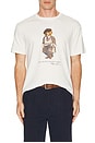 view 3 of 4 Short Sleeve Graphic Heritage Bear T-Shirt in Deckwash White