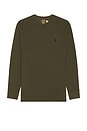 view 1 of 5 Long Sleeve Crewneck T-Shirt in Olive