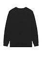 view 4 of 5 Long Sleeve Crewneck T-Shirt in Polo Black