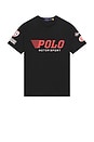 view 1 of 4 Motorsport Print Short Sleeve T-Shirt in Polo Black