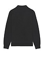 view 2 of 5 Long Sleeve Rib Hem Polo in Polo Black Heather