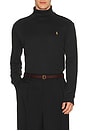 view 4 of 5 Long Sleeve Soft Touch Turtleneck Pullover in Black
