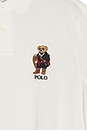view 3 of 5 Long Sleeve Novelty Holiday Bear Polo in Cream