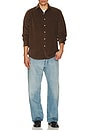 view 3 of 5 Corduroy Sport Shirt in Chocolate Mousse