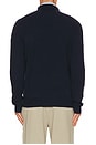 view 2 of 5 Lux Merino Johnny Collar Sweater in Hunter Navy