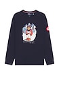 view 4 of 5 Winter Olympics Long Sleeve T-Shirt in Refined Navy