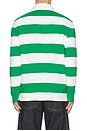 view 2 of 5 Long Sleeve Iconic Stripe Rugby Polo in Green