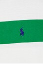 view 5 of 5 Long Sleeve Iconic Stripe Rugby Polo in Green
