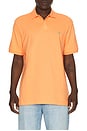 view 1 of 5 Short Sleeve Mesh Polo in Pompano Orange
