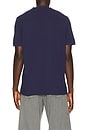 view 2 of 5 Short Sleeve Garment Dyed Featherweight Mesh Henley T-Shirt in Dark Cobalt