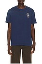 view 1 of 5 Short Sleeve Jersey Knit Novelty Newport Bear T-Shirt in Dark Indigo