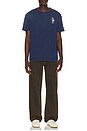 view 3 of 5 Short Sleeve Jersey Knit Novelty Newport Bear T-Shirt in Dark Indigo