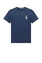 view 4 of 5 Short Sleeve Jersey Knit Novelty Newport Bear T-Shirt in Dark Indigo