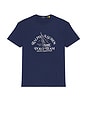 view 4 of 4 Sailing Polo Team Print T-Shirt in Dark Cobalt