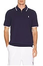 view 1 of 5 Short Sleeve Half Zip Polo in Newport Navy