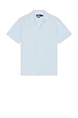 view 4 of 4 Linen Andy Camp Shirt in Office Blue