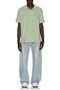 view 3 of 5 Short Sleeve Mesh Polo in Light Green