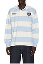 view 2 of 6 Wimbledon Polo in Office Blue & Deckwash White