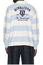 view 3 of 6 Wimbledon Polo in Office Blue & Deckwash White