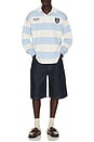 view 4 of 6 Wimbledon Polo in Office Blue & Deckwash White