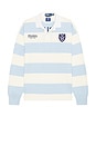 view 5 of 6 Wimbledon Polo in Office Blue & Deckwash White