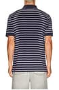 view 2 of 5 Soft Touch Thin Stripe Polo in Refined Navy & White