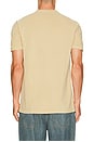 view 2 of 5 Short Sleeve Garment Dyed Featherweight Mesh Henley T-Shirt in Vintage Khaki