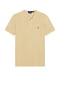 view 4 of 5 Short Sleeve Garment Dyed Featherweight Mesh Henley T-Shirt in Vintage Khaki