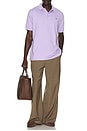 view 3 of 5 Soft Touch Polo Shirt in Powder Purple