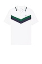 view 4 of 5 Soft Touch Chest Stripe Polo in White