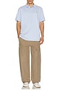 view 4 of 5 Short Sleeve Soft Touch Polo in Pebble Blue