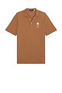 view 5 of 5 Short Sleeve Basic Mesh Litchfield Bear Polo in Luggage Brown