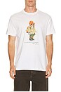 view 1 of 4 Short Sleeve Jersey Knit Novelty Red Rocks Bear Graphic T-Shirt in White