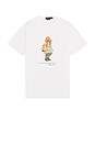 view 5 of 4 Short Sleeve Jersey Knit Novelty Red Rocks Bear Graphic T-Shirt in White