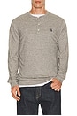 view 1 of 5 Long Sleeve Slub Jersey Henley T-Shirt in Dark Vintage Heather