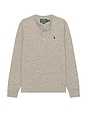 view 5 of 5 Long Sleeve Slub Jersey Henley T-Shirt in Dark Vintage Heather