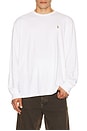 view 1 of 5 Soft Touch Long Sleeve T-Shirt in White