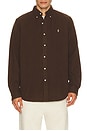 view 1 of 5 Brushed Flannel Sport Shirt in Nutmeg Brown