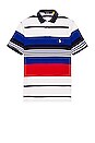 view 1 of 3 Animated Mesh Classic Polo in White Multi