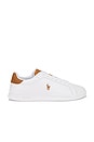 view 1 of 6 Low Top Sneaker in White & Tan