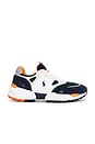 view 1 of 6 Jogger Sneaker in White, Navy, Forest, & Orange