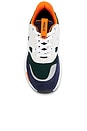 view 4 of 6 Jogger Sneaker in White, Navy, Forest, & Orange