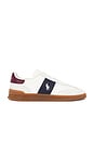 view 1 of 6 Aera Sneaker in Bianco, Navy, & Wine