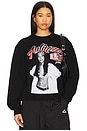 view 1 of 4 SUDADERA AALIYAH PRINCESS in Black Pigment