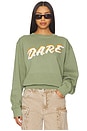 view 2 of 4 D.A.R.E. Baseball Sweatshirt in Green