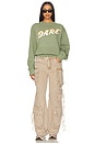 view 4 of 4 D.A.R.E. Baseball Sweatshirt in Green