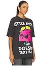 view 2 of 4 Little Miss Doesn't Text Back Tee in Black